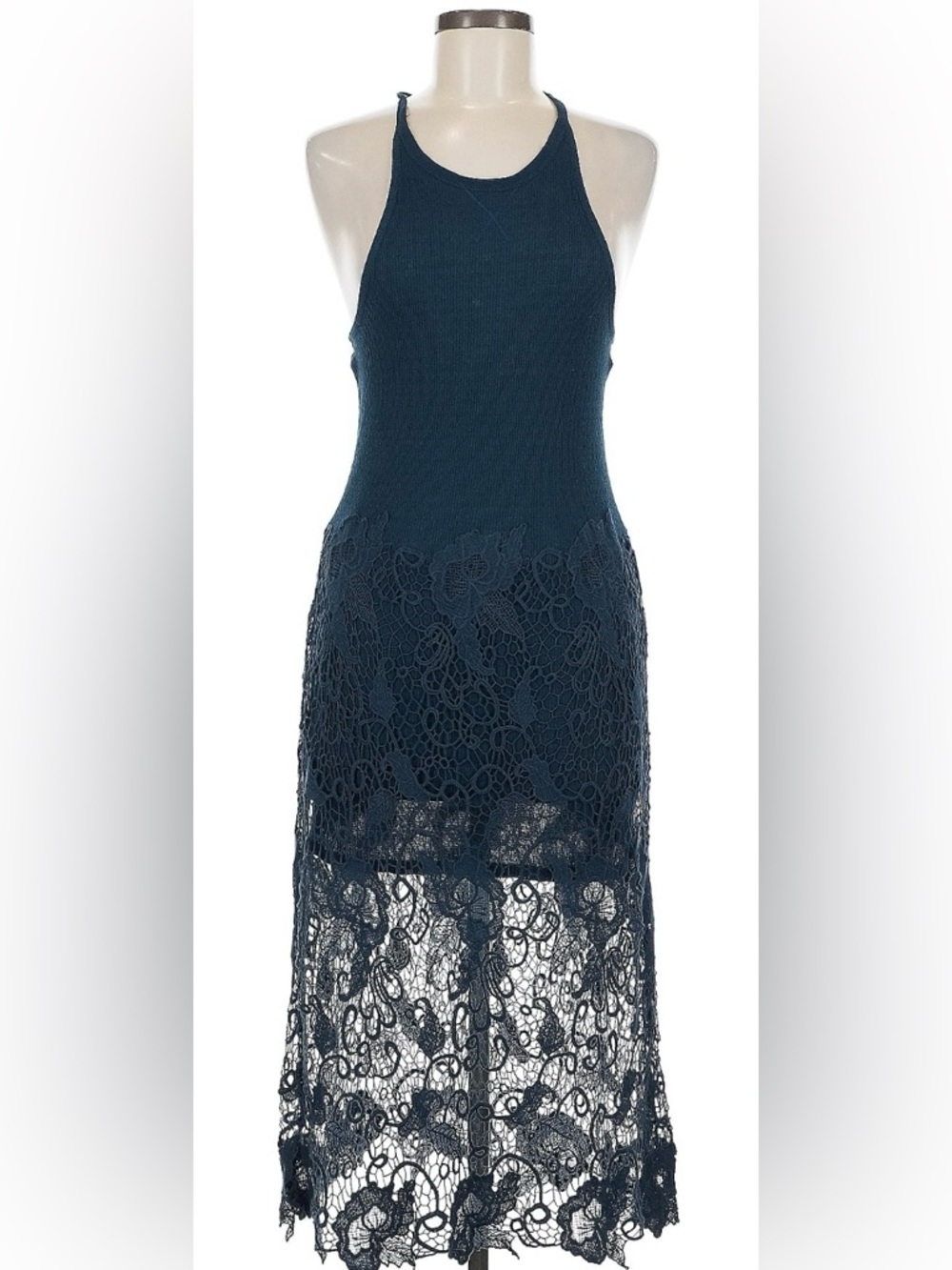 Free People Nora Lace Crochet Overlay Dress size medium